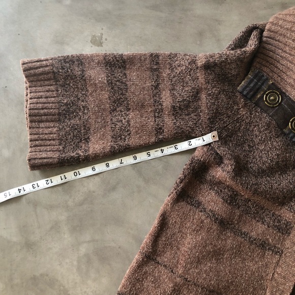 FREE PEOPLE Sweater Jacket with Plaid Trim - Picture 8 of 8